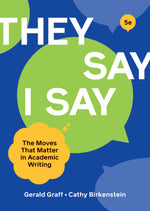 Book cover for They Say / I Say
