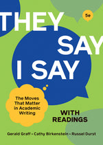 Book cover for They Say / I Say with Readings