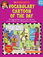 Book cover for Vocabulary Cartoon of the Day: Grades 4-6: 180 Reproducible Cartoons That Help Kids Build a Robust and Prodigious Vocabulary