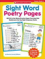 Book cover for Sight Word Poetry Pages: 100 Fill-In-The-Blank Practice Pages That Help Kids Really Learn the Top High-Frequency Words