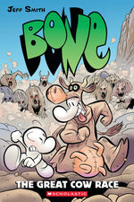 Book cover for The Great Cow Race: A Graphic Novel (Bone #2): Volume 2