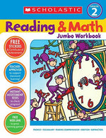 Book cover for Reading & Math Jumbo Workbook: Grade 2