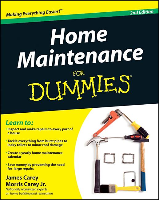 Book cover for Home Maintenance for Dummies, 2nd Edition