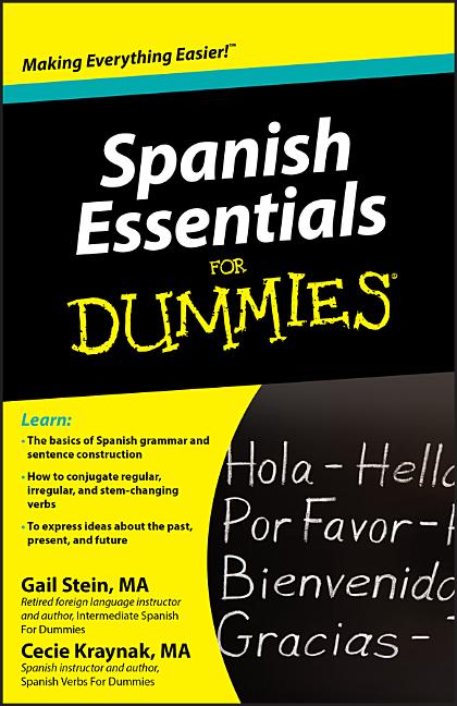Book cover for Spanish Essentials for Dummies