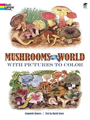Book cover for Mushrooms of the World with Pictures to Color
