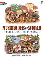 Book cover for Mushrooms of the World with Pictures to Color