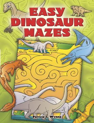 Book cover for Easy Dinosaur Mazes