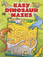 Book cover for Easy Dinosaur Mazes