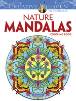 Book cover for Creative Haven Nature Mandalas Coloring Book