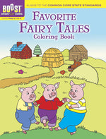 Book cover for Favorite Fairy Tales Coloring Book