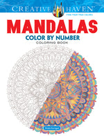 Book cover for Creative Haven Mandalas Color by Number Coloring Book