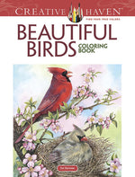 Book cover for Creative Haven Beautiful Birds Coloring Book