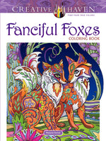Book cover for Creative Haven Fanciful Foxes Coloring Book