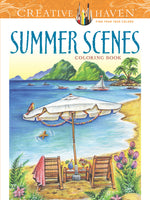 Book cover for Creative Haven Summer Scenes Coloring Book