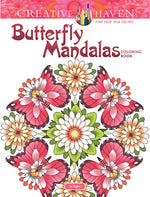 Book cover for Creative Haven Butterfly Mandalas Coloring Book