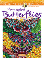 Book cover for Creative Haven Entangled Butterflies Coloring Book