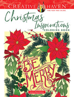 Book cover for Creative Haven Christmas Inspirations Coloring Book