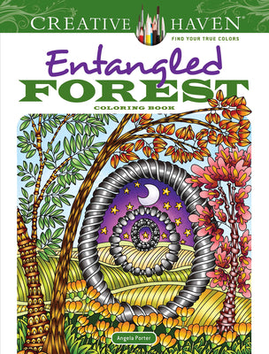 Book cover for Creative Haven Entangled Forest Coloring Book