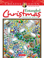 Book cover for Creative Haven Entangled Christmas Coloring Book