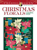 Book cover for Creative Haven Christmas Florals Coloring Book