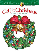 Book cover for Creative Haven Celtic Christmas Coloring Book