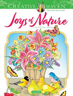 Book cover for Creative Haven Joys of Nature Coloring Book