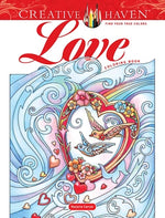 Book cover for Creative Haven Love Coloring Book