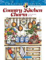 Book cover for Creative Haven Country Kitchen Charm Coloring Book