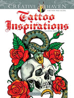 Book cover for Creative Haven Tattoo Inspirations Coloring Book
