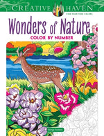 Book cover for Creative Haven Wonders of Nature Color by Number