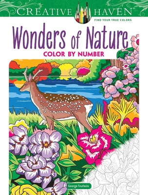 Book cover for Creative Haven Wonders of Nature Color by Number