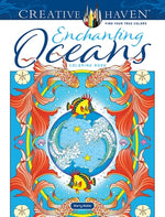 Book cover for Creative Haven Enchanting Oceans Coloring Book
