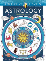 Book cover for Creative Haven Astrology Coloring Book