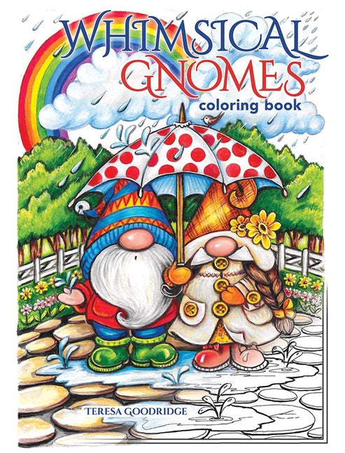 Book cover for Whimsical Gnomes Coloring Book
