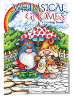 Book cover for Whimsical Gnomes Coloring Book