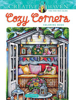 Book cover for Creative Haven Cozy Corners Coloring Book