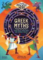 Book cover for Greek Myths: Solve Mazes, Crack Codes and Untangle Riddles