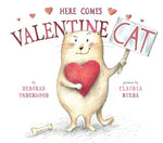 Book cover for Here Comes Valentine Cat