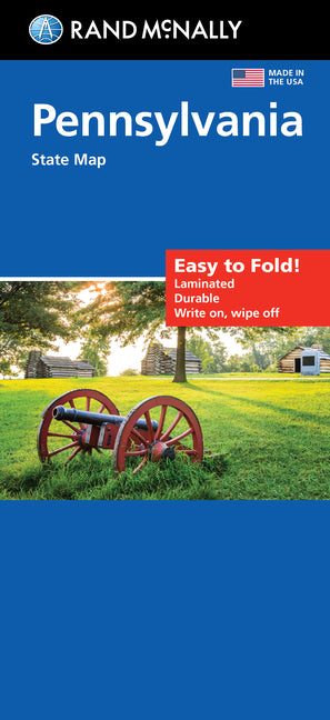 Book cover for Rand McNally Easy to Fold: Pennsylvania State Laminated Map