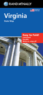 Book cover for Rand McNally Easy to Fold: Virginia State Laminated Map