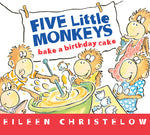 Book cover for Five Little Monkeys Bake a Birthday Cake Board Book
