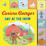 Book cover for Curious George's Day at the Farm Tabbed Lift-The-Flaps
