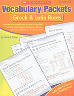 Book cover for Vocabulary Packets: Greek & Latin Roots
