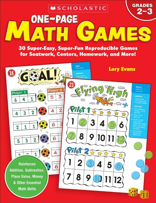 Book cover for One-Page Math Games