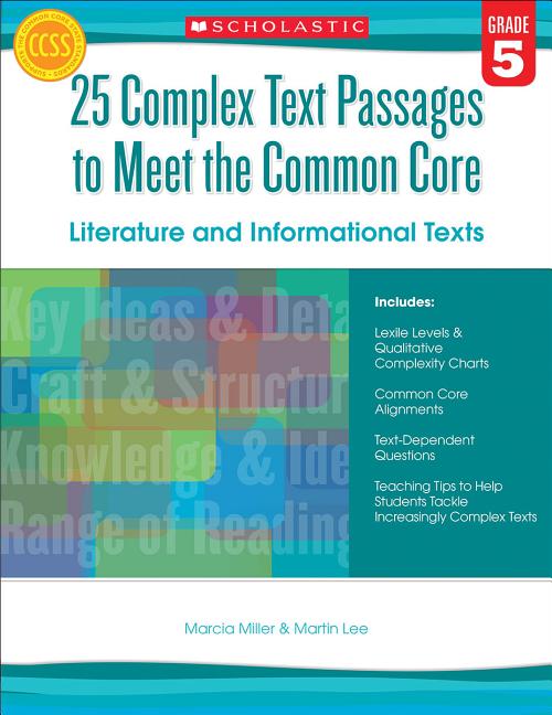 Book cover for 25 Complex Text Passages to Meet the Common Core: Literature and Informational Texts, Grade 5