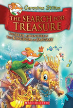 Book cover for The Search for Treasure (Geronimo Stilton and the Kingdom of Fantasy #6)