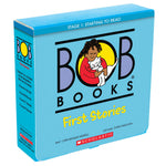 Book cover for Bob Books - First Stories Box Set Phonics, Ages 4 and Up, Kindergarten (Stage 1: Starting to Read)