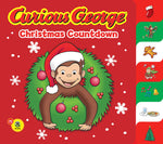Book cover for Curious George Christmas Countdown Tabbed Board Book (Cgtv): A Christmas Holiday Book for Kids