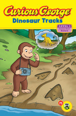 Book cover for Curious George Dinosaur Tracks
