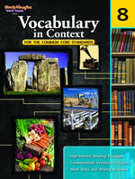 Book cover for Vocabulary in Context for the Common Core Standards Reproducible Grade 8